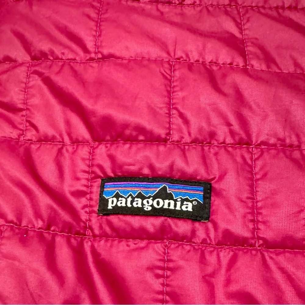 Patagonia Women's Nano Puff Vibrant Pink Puffer Jacket - Picture 3 of 5